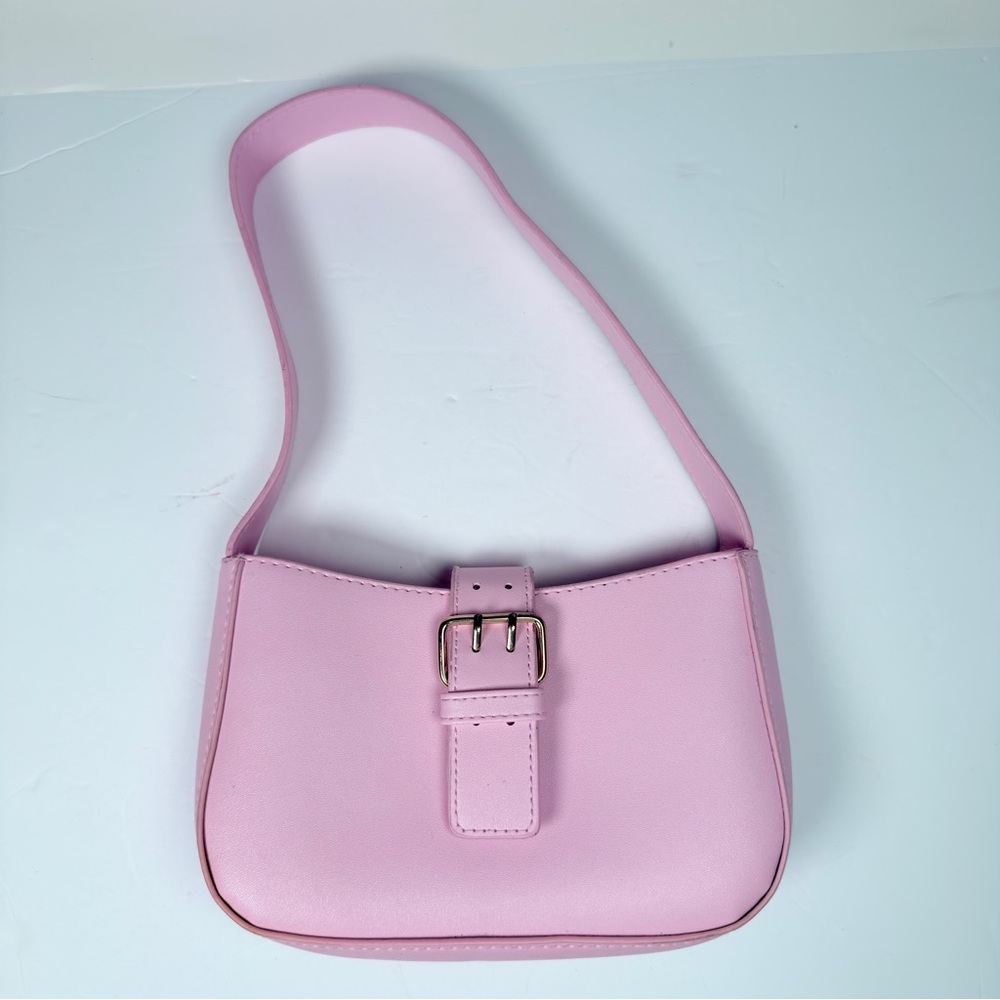 Olivia Miller Light Pink Buckle Shoulder Bag
